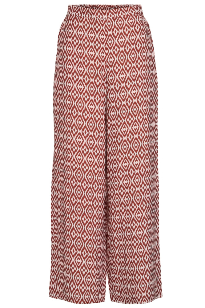 VIIDA HW WIDE PANTS 6 14111199 CLOUD DANCER/RED OCHRE
